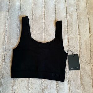 🥳 *SALE* Spiritual Gangster Love Longline Bra, Black, Small